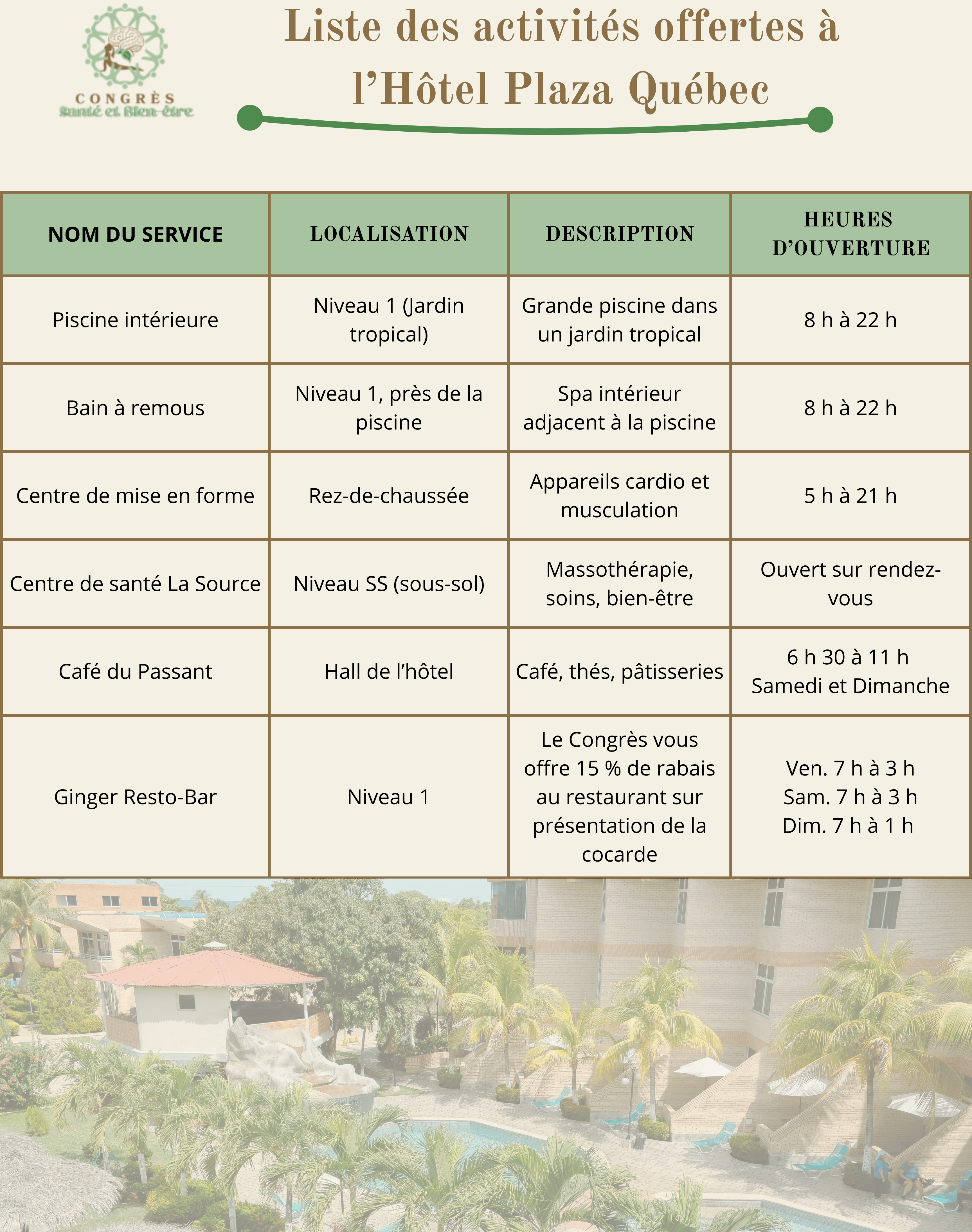 horaire 1